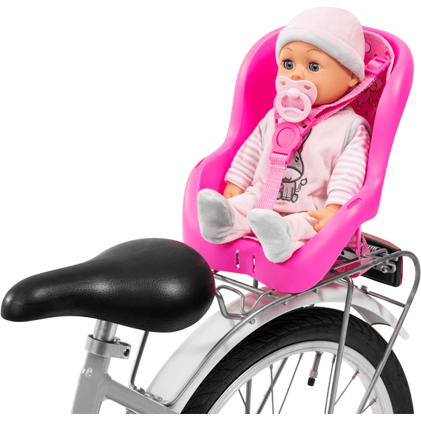 bayer Design Puppen-Fahrradsitz, pink mit Einhorn 