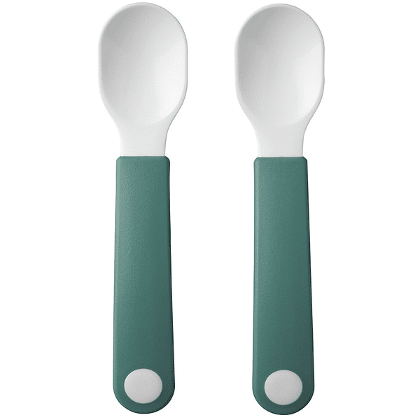 MEPAL Leerlepel mio Set van 2 - Diep Turquoise