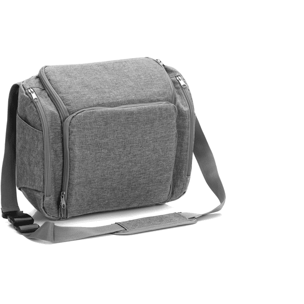 fillikid 2in1 Wickeltasche und Sitzerhöhung grau melange