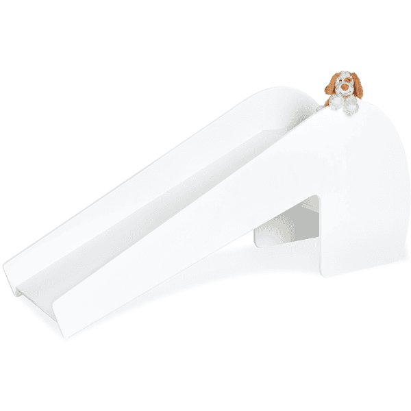 Toboggan d'intérieur FICHEE - bois blanc - enfant 3 à 8 ans - 80 x 64 x 172  cm