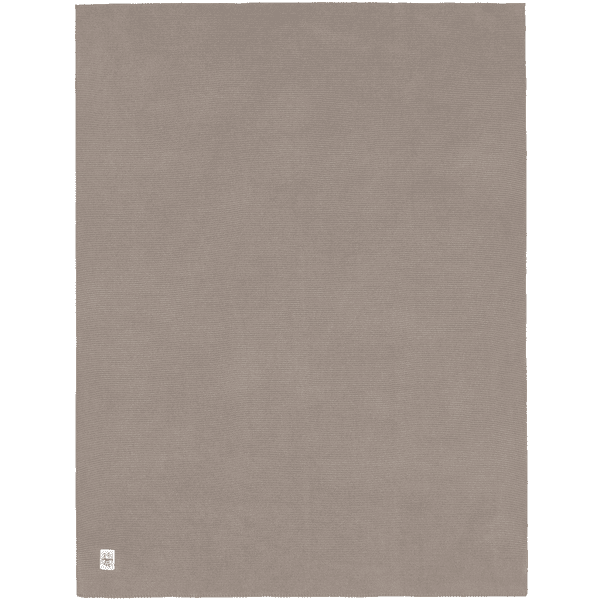 LÄSSIG Coperta per neonati lavorata a maglia Frizzy stone 80 x 100 cm