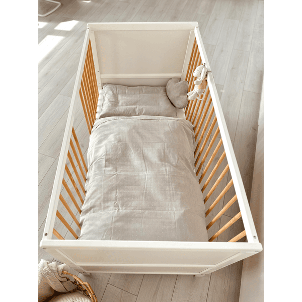 kindsgard Barrière de lit enfant frakant bois gris 120 cm