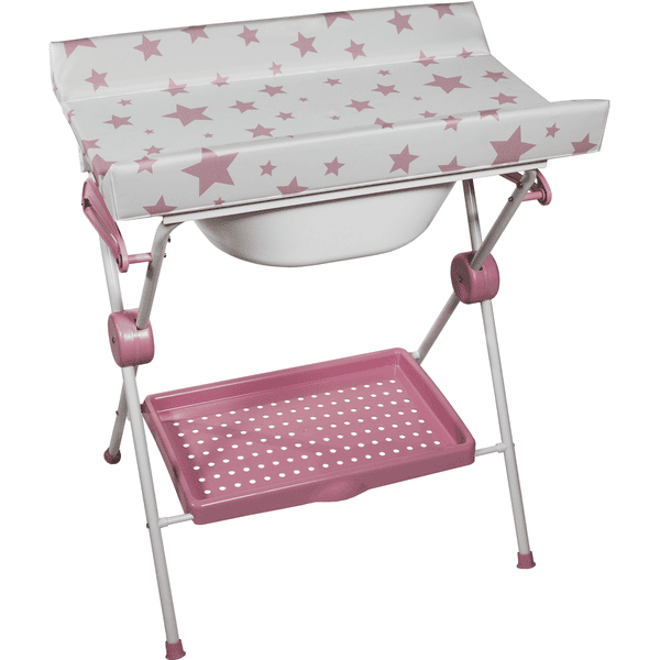Plastimyr Badekar Lea foldbar i stjerner pink