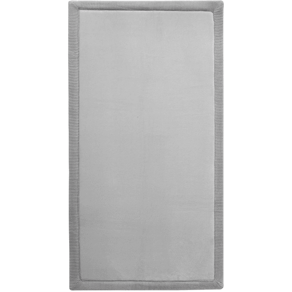 Hakuna Matte Alfombra de juego de terciopelo para bebé 80 x 150 cm, gris