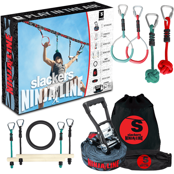 slackers® Kit corde d'escalade enfant Ninja Line 2021