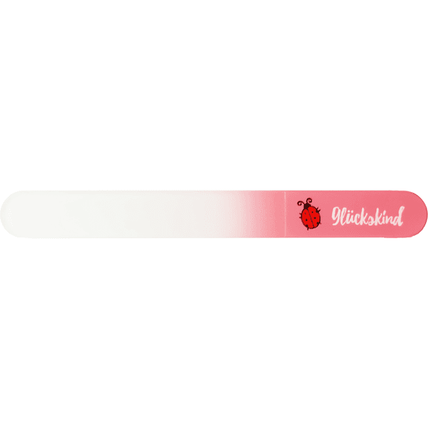 Skleněný pilník na nehty pro děti canal® v růžové barvě 9 cm