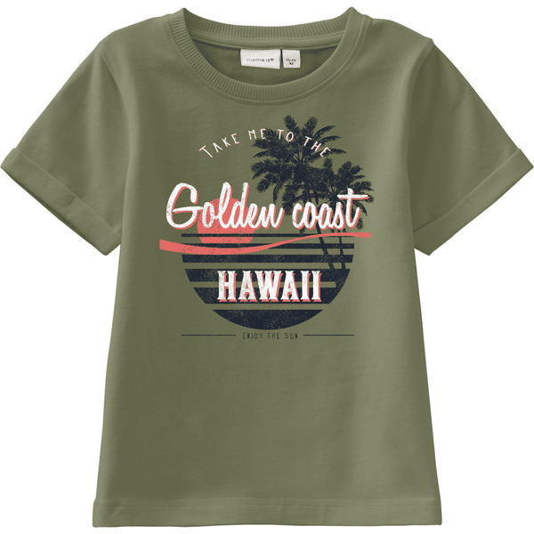 name it Drenge T-shirt Nmmvux loden grøn 