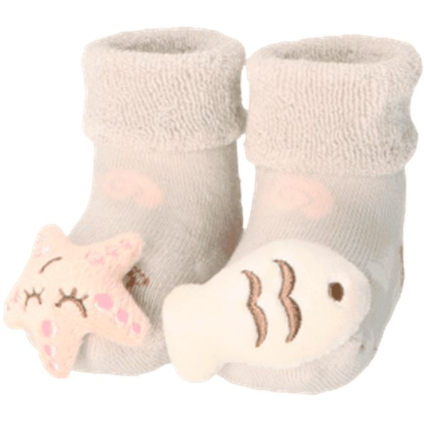 Sterntaler Baby rammelaar sokken nautisch beige 