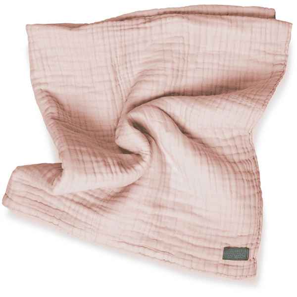 VINTER&BLOOM Couverture enfant mousseline GOTS dusty rose 100x80 cm