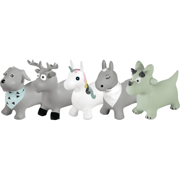 Animal sauteur gonflable en plastique licorne - Blanc - Kiabi - 29.99€