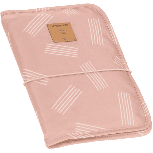 LÄSSIG Borsa fasciatoio Casual Changing Pouch Soft Stripes rose