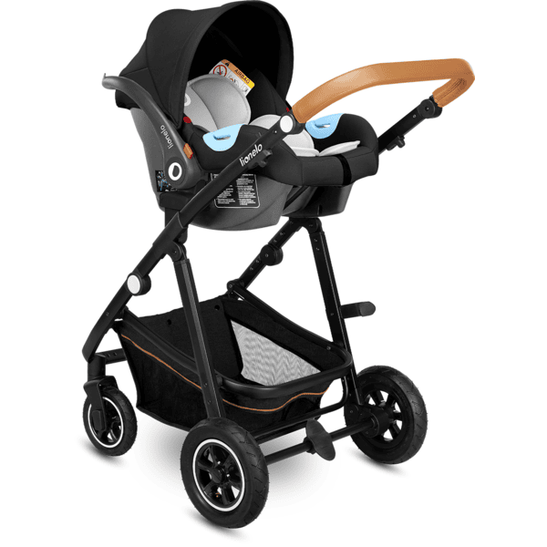 Lionelo Bianka - Poussette 3 en 1 - avec siège auto - 0-22kg - XXL -  Poussette 3en1