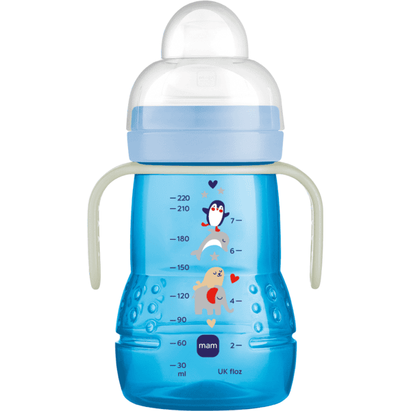 MAM Drinkfles Trainer+ Night ,, 220 ml, olifant