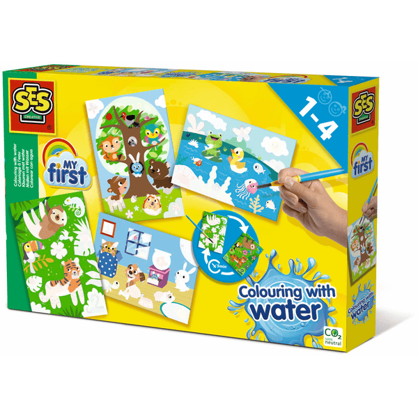 SES Creative® My first Malen mit Wasser - Versteckte Tiere