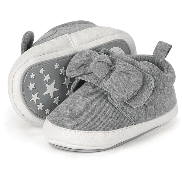 Sterntaler Baby-Schuh silber melange