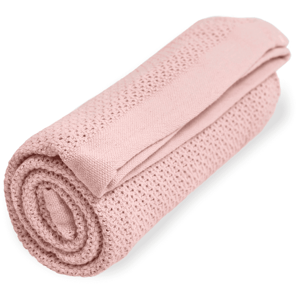 VINTER&BLOOM Kuscheldecke Soft Grid Chrystal Pink