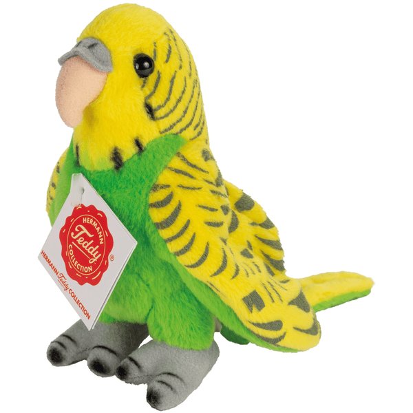 Teddy HERMANN Pappagallo budgie, 13 cm