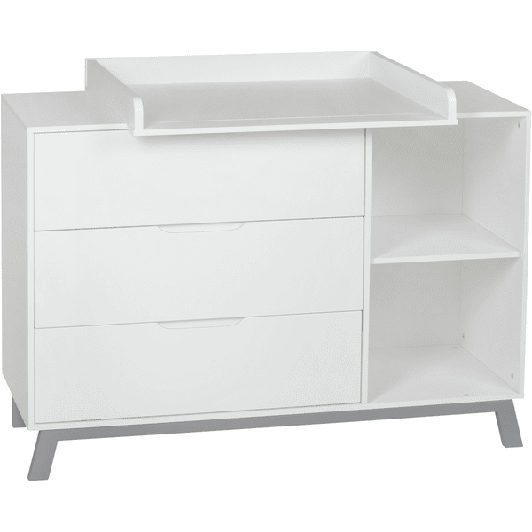 Schardt Commode à langer Florence bois blanc