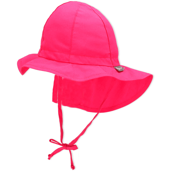 Sterntaler Peaked cap met nekbescherming mat groen 