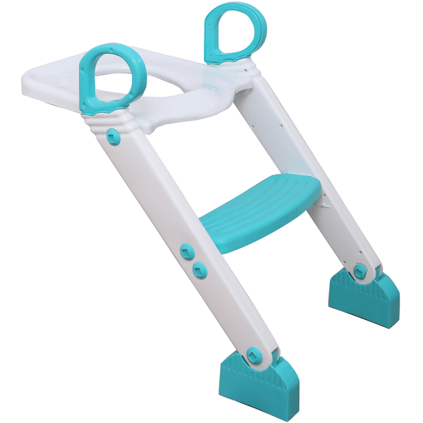 Dream baby ® Toalettoppsetter Step-Up med trinn aqua/hvit