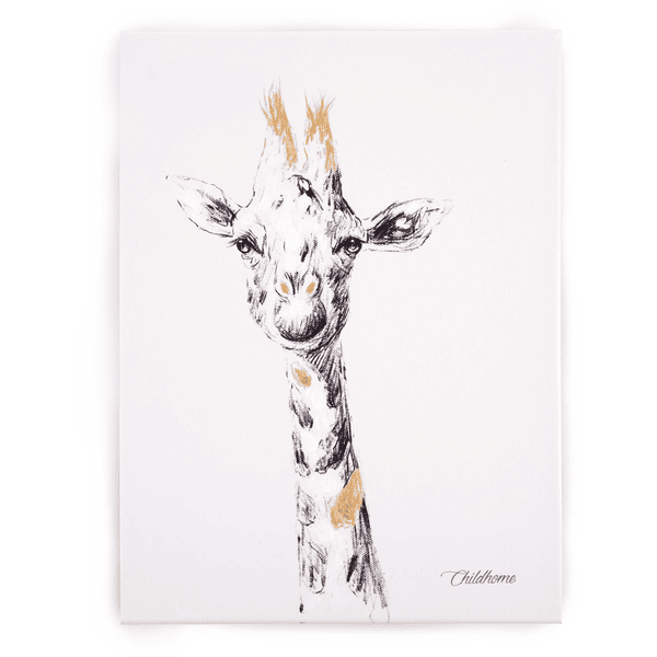 CHILDHOME Pittura a olio giraffa 30 x 40 cm