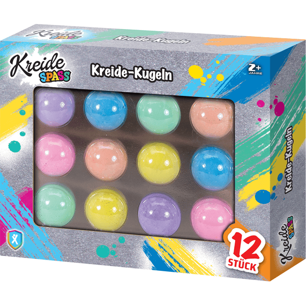 XTREM Toys and Sports KREIDESPASS - Kreide-Kugeln, 12 Stück