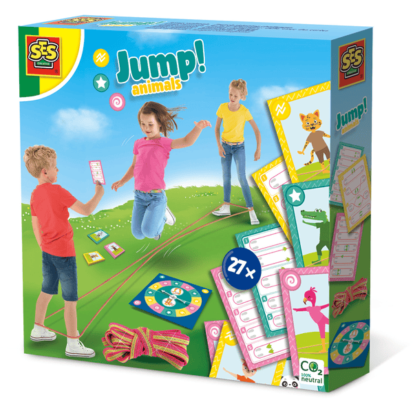 SES Creativ e® Jump! Animals - Gry z gumowymi rękawicami