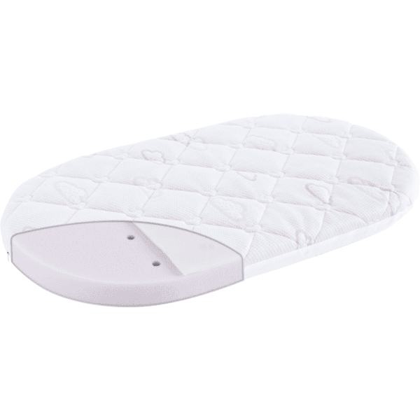 Träumeland Matelas pour chariot enfant ovale Brise Light 46x82 cm