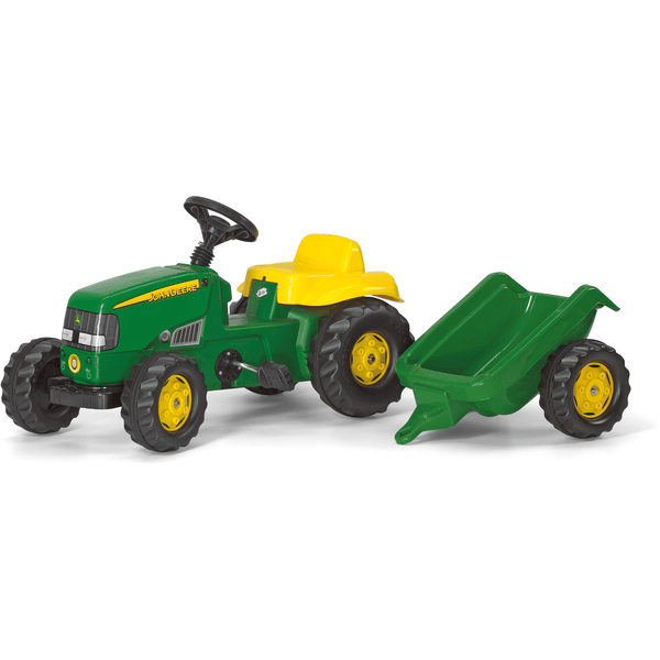 rolly toys Tracteur enfant à pédales rollykid John Deere remorque rollyKid  012190