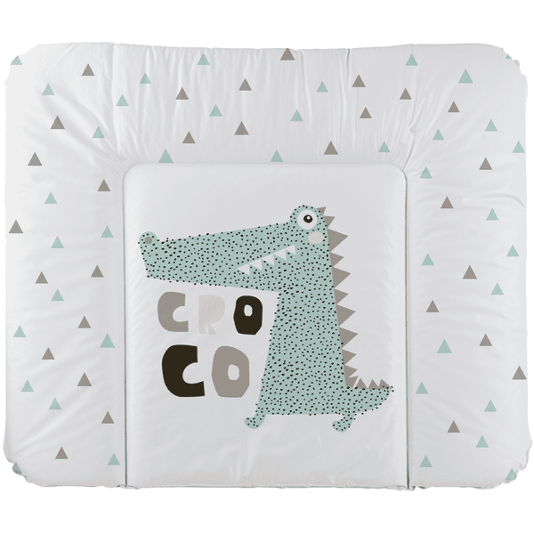 Rotho Materassino per fasciatoio Cheeky Croco 85 x 75 x 5 cm