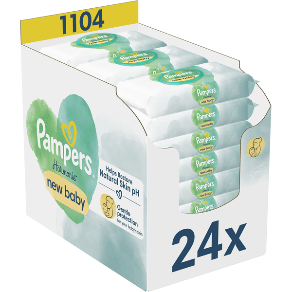 Pampers Feuchttücher Harmonie New Baby, 1.104 Tücher (24 x 46 Stk)