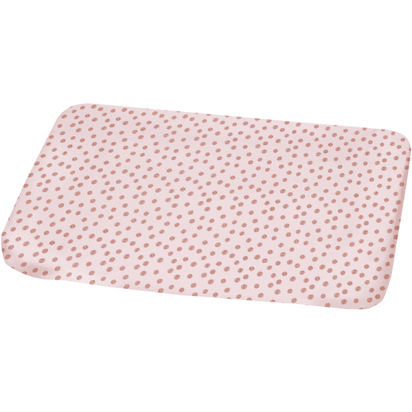 Alvi ® Skötbord med tygöverdrag Curly Dots 85 x 70 cm