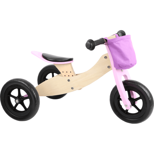 Draisienne en bois pour enfants - rose