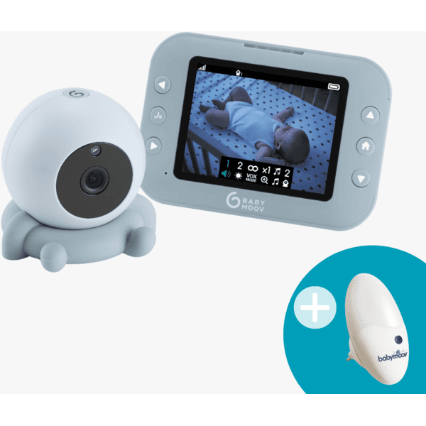 babymoov YOO Roll-vauvamonitori, jossa on kamera ja yövalo