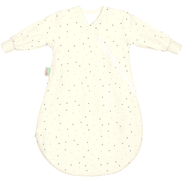 odenwälder Unterzieh-BabyNest Jersey heart/stars grey 50 - 70 cm