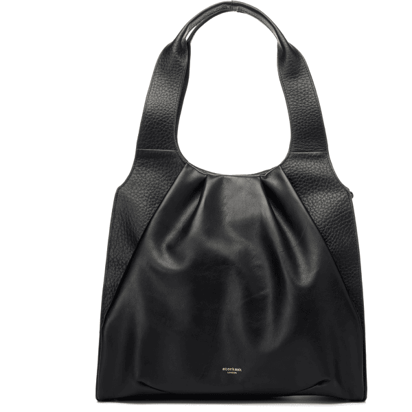 storksak přebalovací taška Kaia Leather Black 