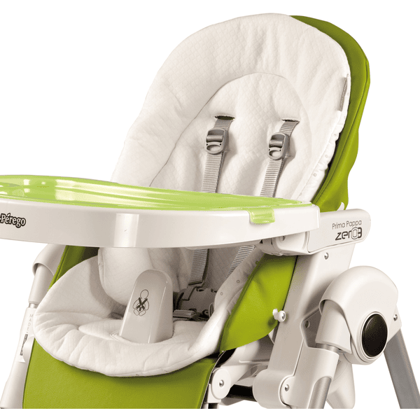 Coussin chaise haute Peg Perego pas cher : Coussin réducteur matelassé pour chaise  haute et poussette Peg Perego blanc