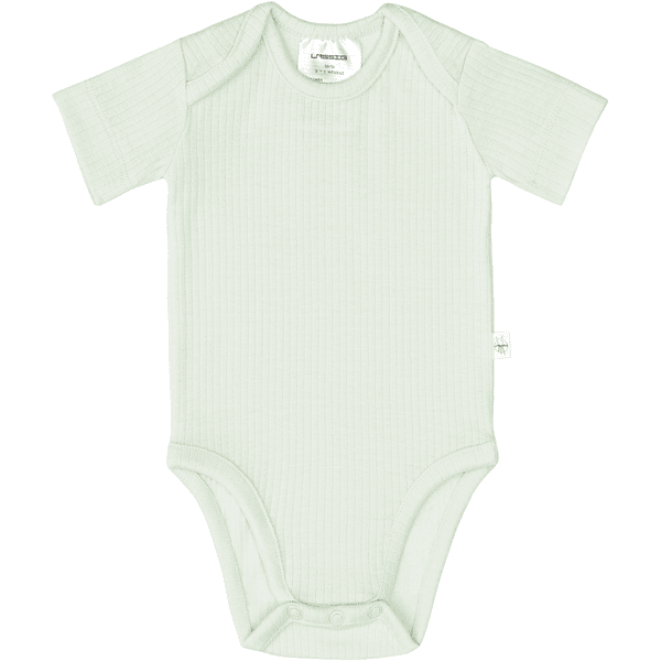 LÄSSIG Baby Body kurzarm Tencel gerippt mint