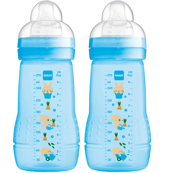 MAM Babyflaske Easy Active ™ 270 ml, kanin i dobbeltpakke