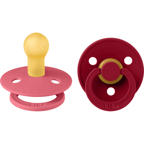 BIBS smokk Farge Ruby/Coral 0-6 mnd, 2stk.