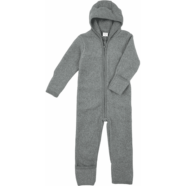 LITTLE Fleece Overall grey melange 