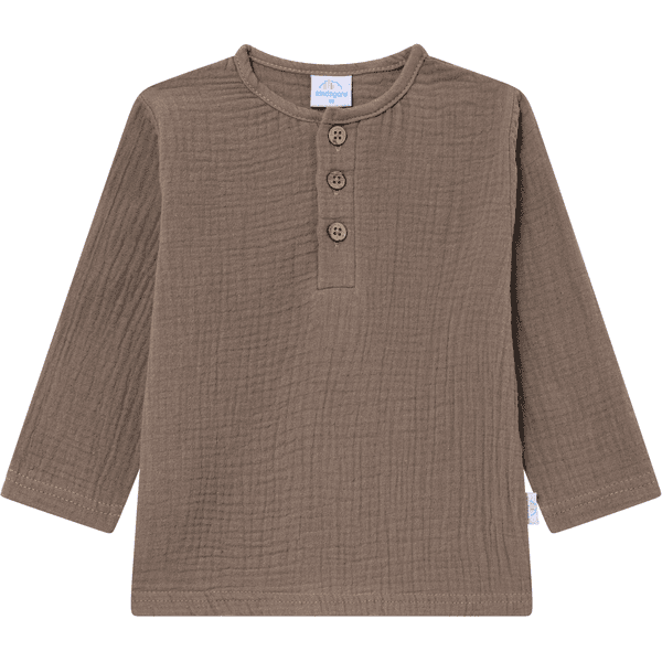 kindsgard Camisa de muselina de manga larga solmig marrón