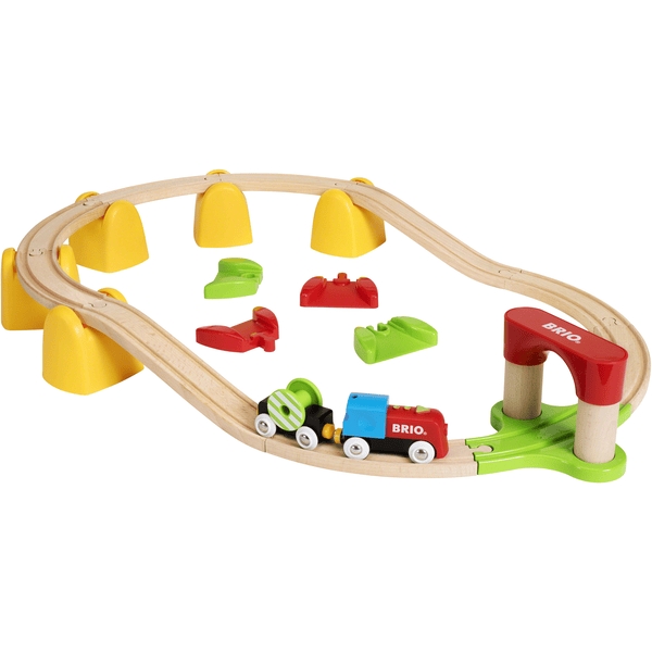 BRIO® Holzeisenbahn Mein erstes BRIO Bahn Set mit Batterielok 33710