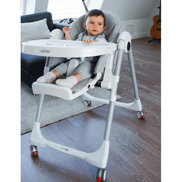 Peg Perego Hochstuhl Prima Pappa Follow Me Gold Lederimitat 