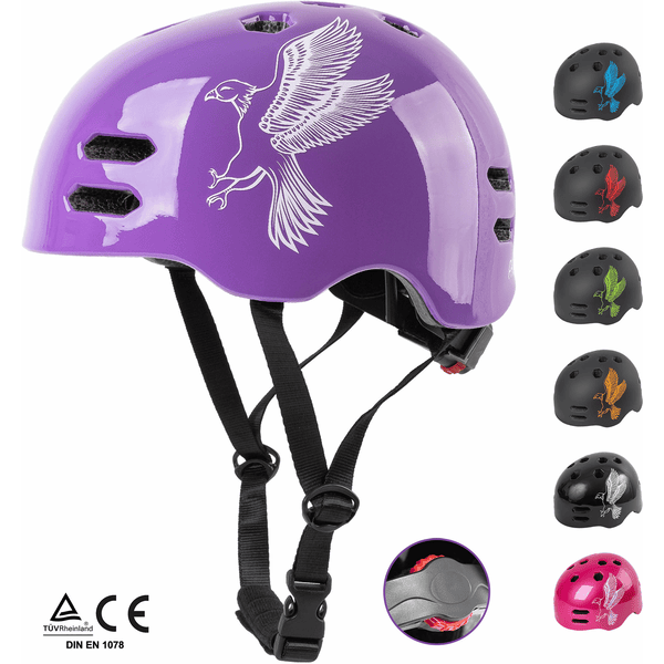 PROMETHEUS BICYCLES® Casque de vélo enfant T.S 52-55 cm violet