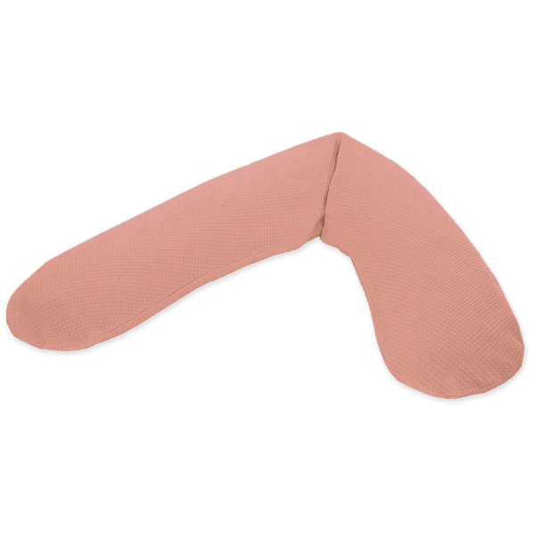 THERALINE Almohada de lactancia con funda Original Peach Pink Fine Knit