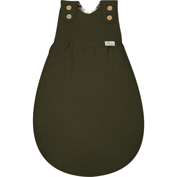 Alvi® Baby-Mäxchen®-buideltas Speciale stof Wafel piqué Khaki