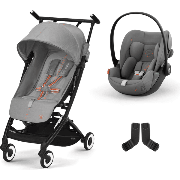 cybex GOLD Buggy Libelle 2 Lava Grey inkludert bilbarnestol Cloud G i-Size Lava Grey og Adapter 