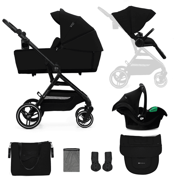 Kinderkraft Kinderwagen YOXI 3in1 Pure Black 