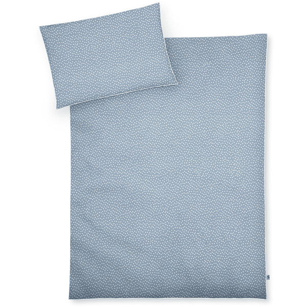 JULIUS ZÖLLNER Parure de lit enfant pois bleu 80x80 cm